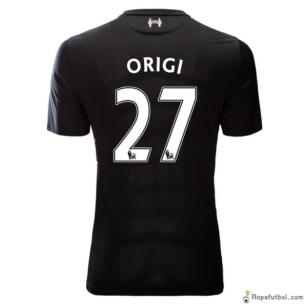 Camiseta Liverpool Replica Segunda Ropa Origi 2016/17 Negro